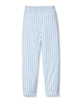 Kid's Twill Pajama Pants in Light Blue Gingham