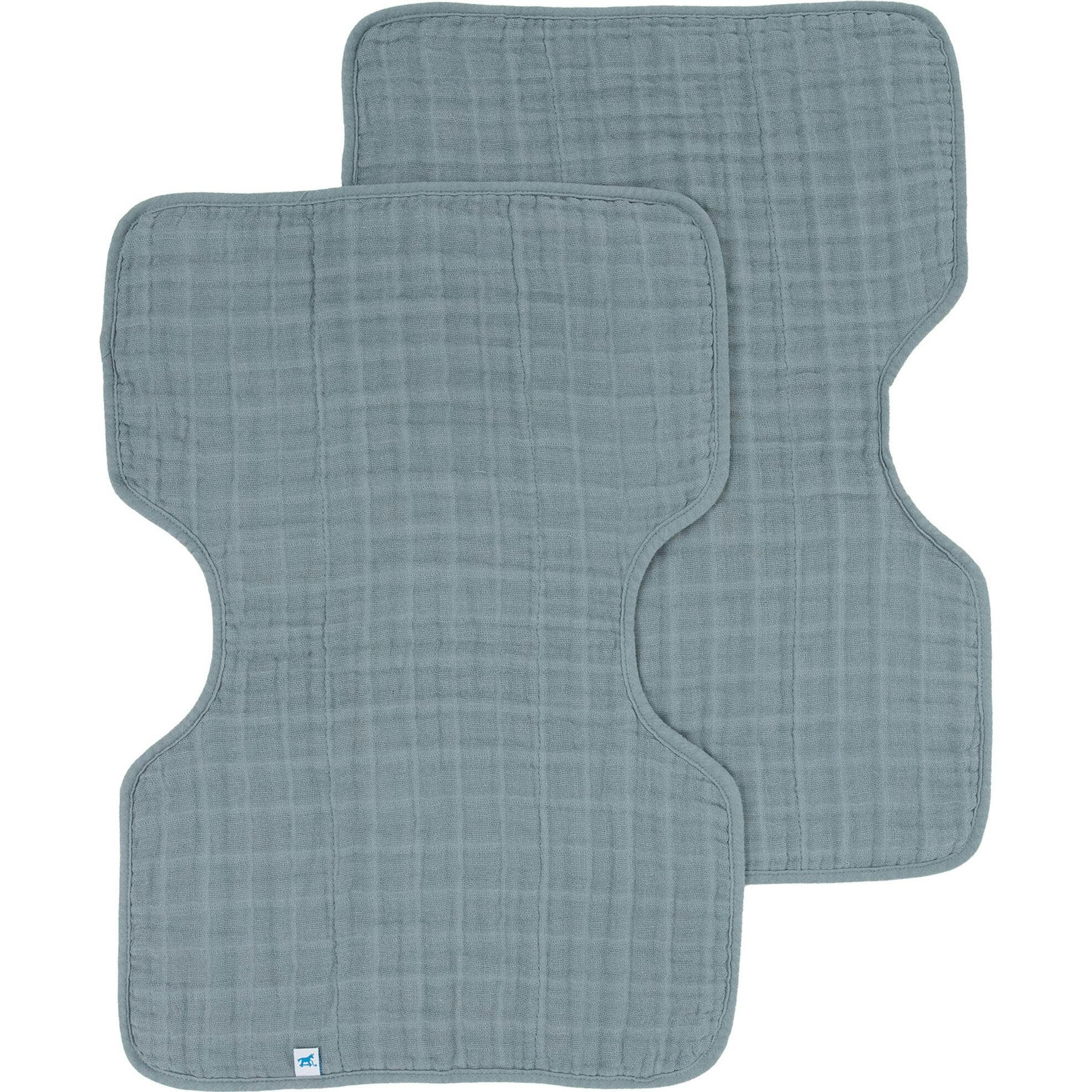 Cotton Muslin Burp Cloth 2 Pack - Sea