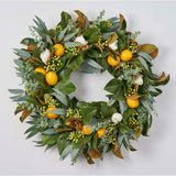Fresh Citrus Real Touch Magnolia & Lemons, Eucalyptus Spring Estate Wreath