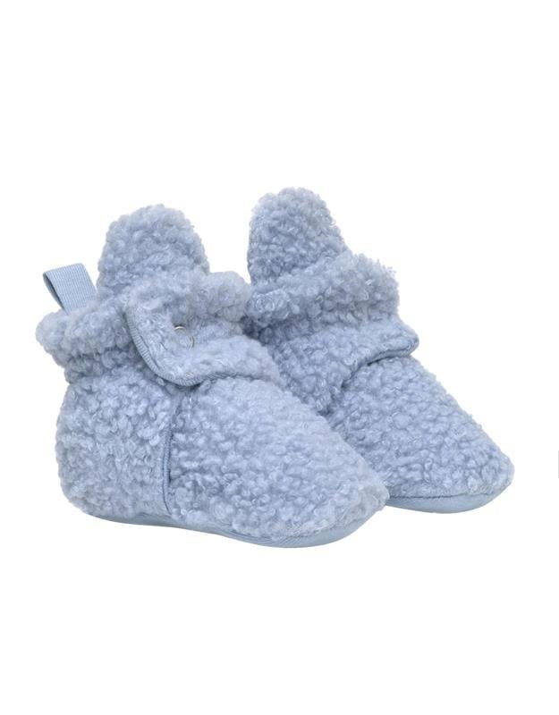 Sherpa Light Blue Snap Bootie