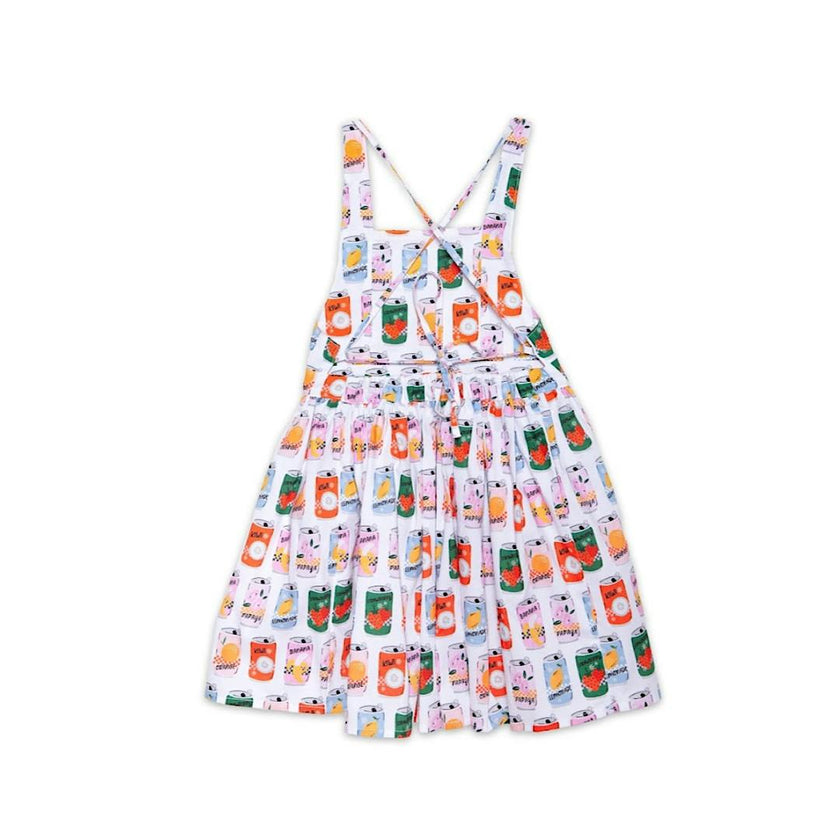 Tie Back Dress in Soda Pop