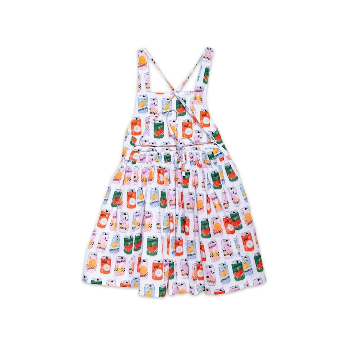 Tie Back Dress in Soda Pop
