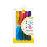 Left Right Crayons - Ergonomic - Set of 10
