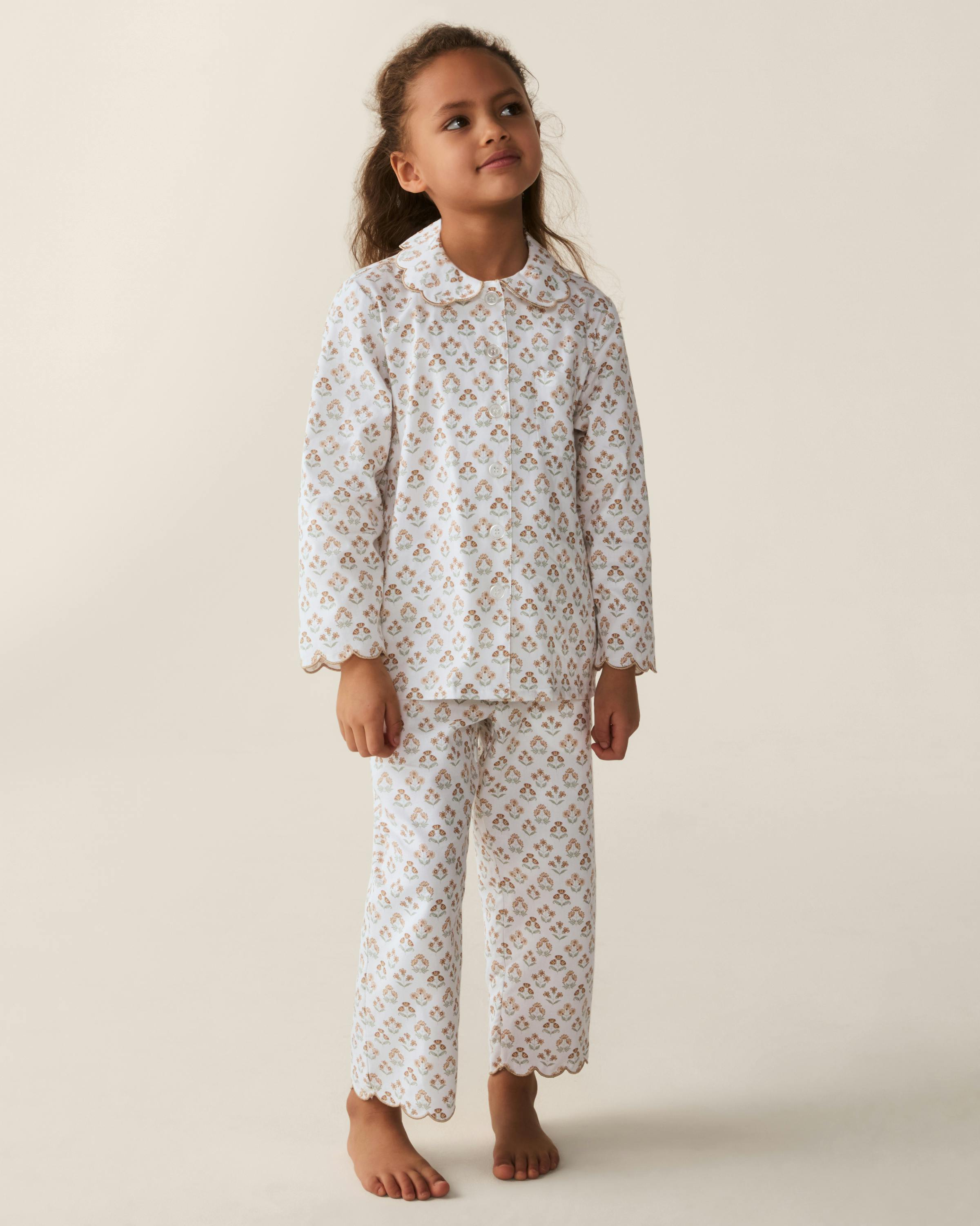 Kid's Twill Colette Pajama Set in Estate Garden