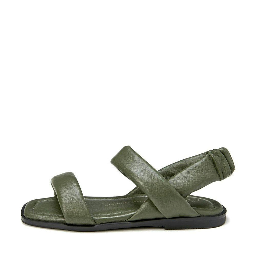 Anouk Square Toe Elastic Slingback Straps Sandals