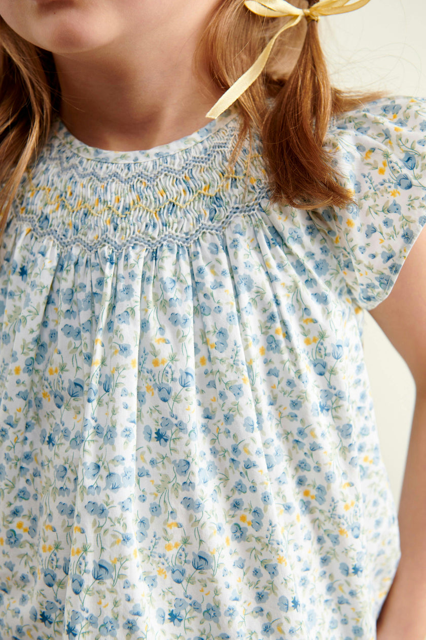 Hand-Smocked Girls Blouse Ines