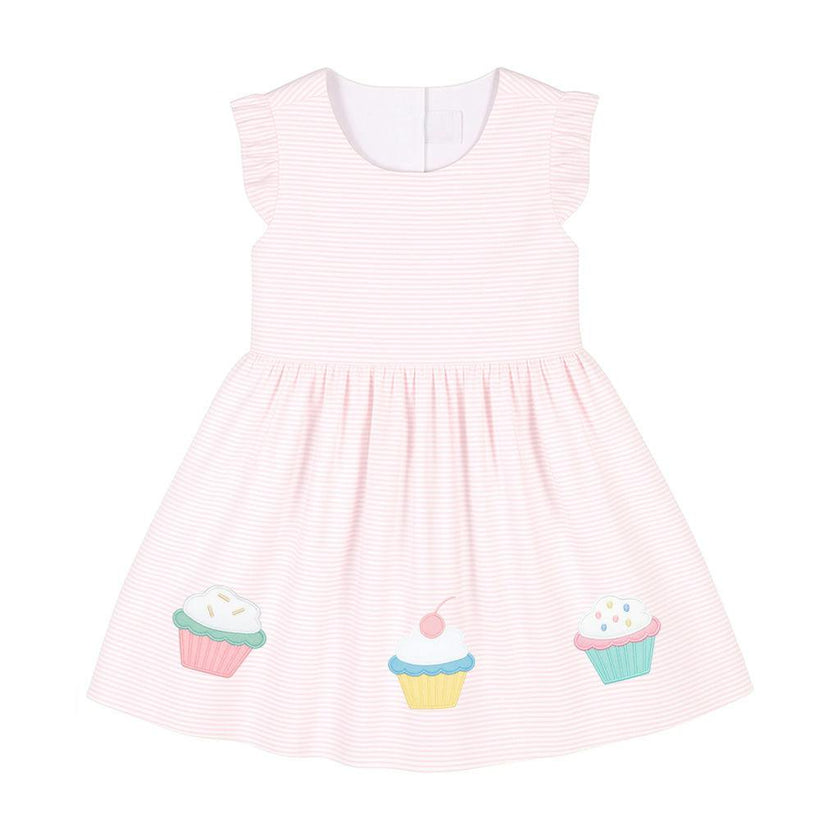 Seersucker Dress with Cupcakes