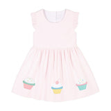 Seersucker Dress with Cupcakes