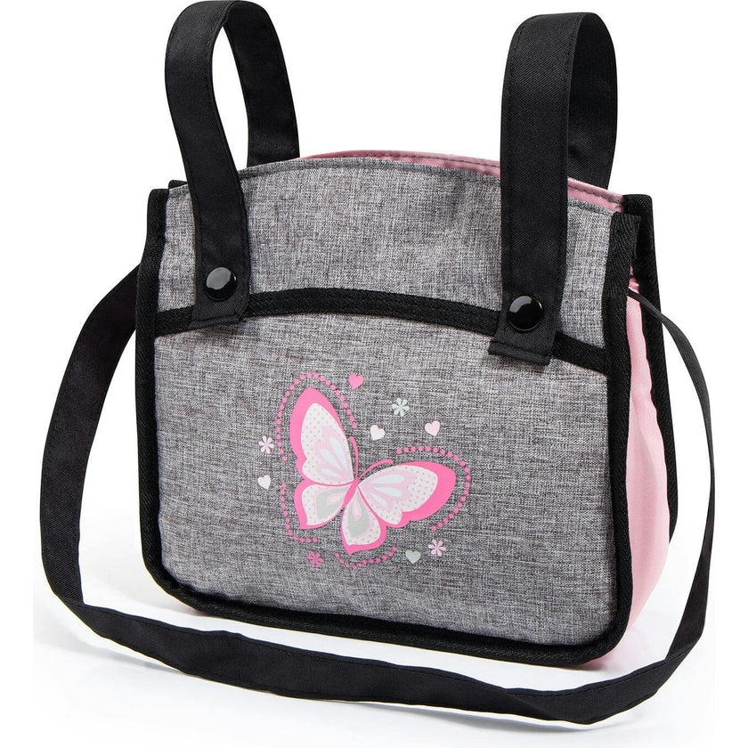 Bayer Design Dolls: Pram Xeo - Grey & Pink