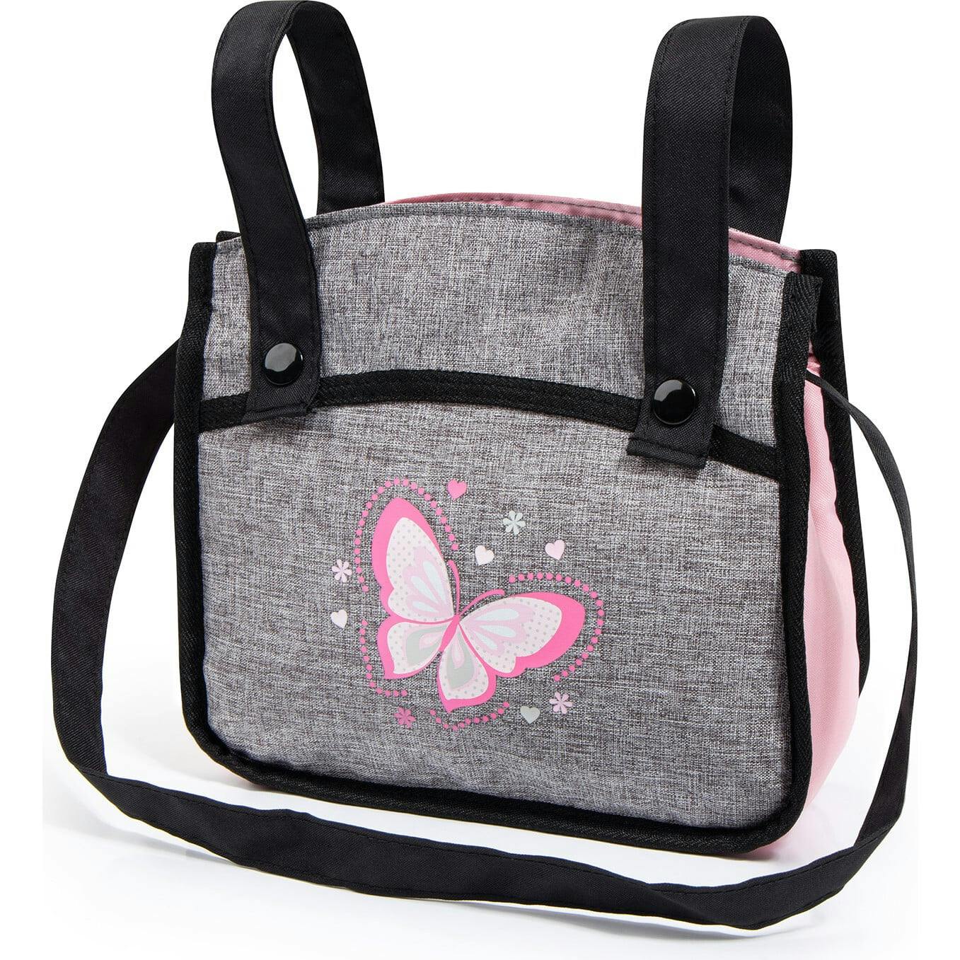 Bayer Design Dolls: Pram Xeo - Grey & Pink
