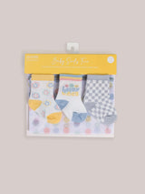 Baby Socks Trios With Zipper Wash Bag