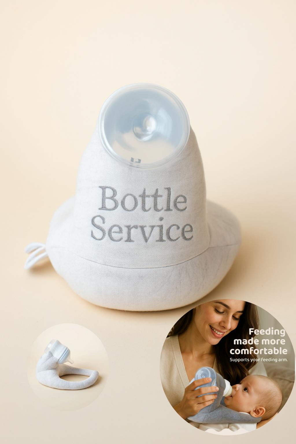 Baby Bottle Pillow Holder for Parents - 