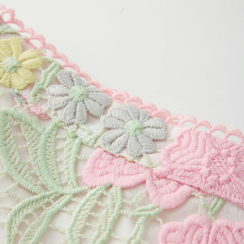 Estella Frill Embroidered Mini Skirt