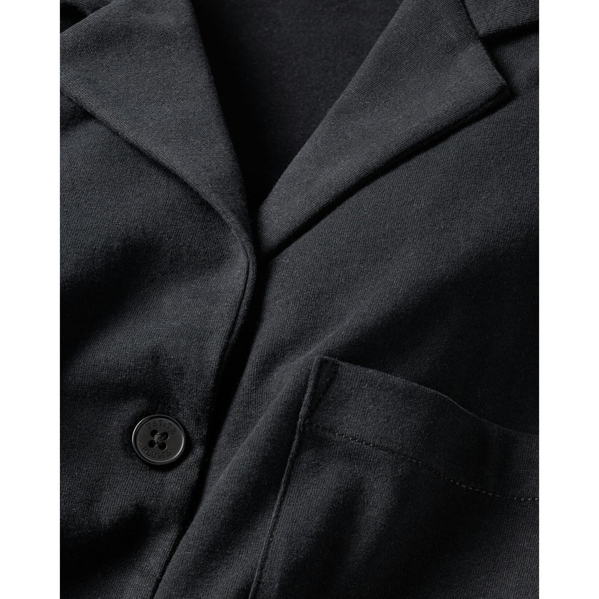 The Olivia Wide Leg Pima Pajama Set in Black