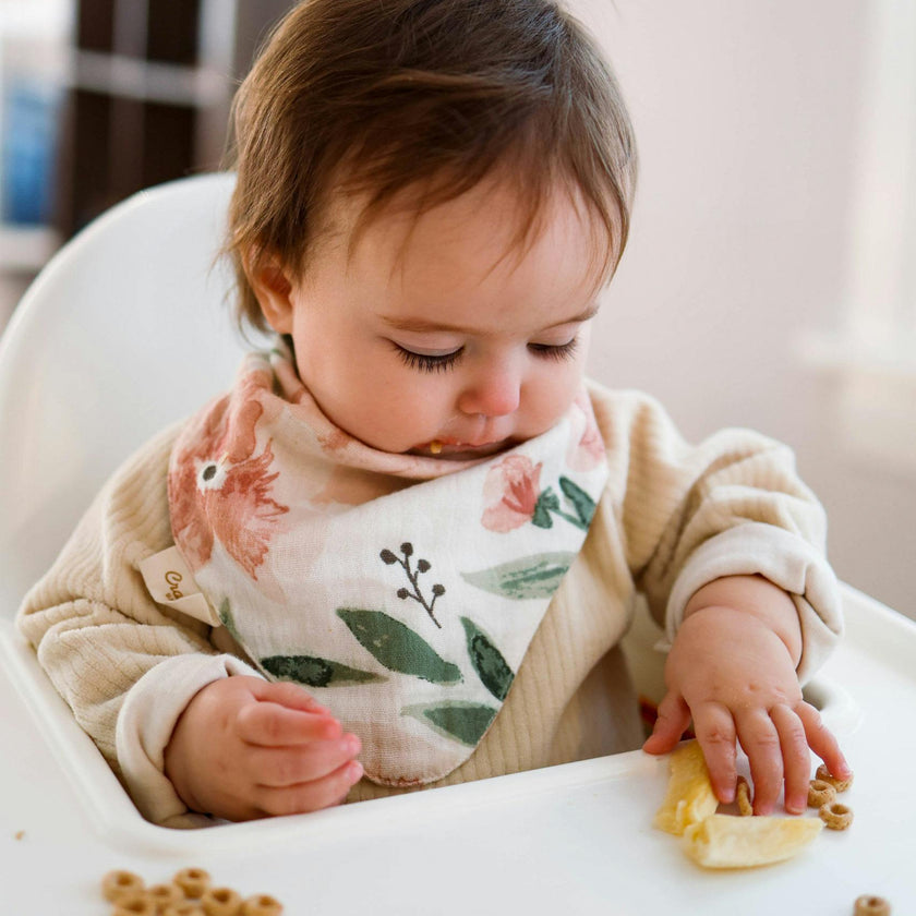 Parker Floral Cotton Bandana Baby Bib (3 Pack)