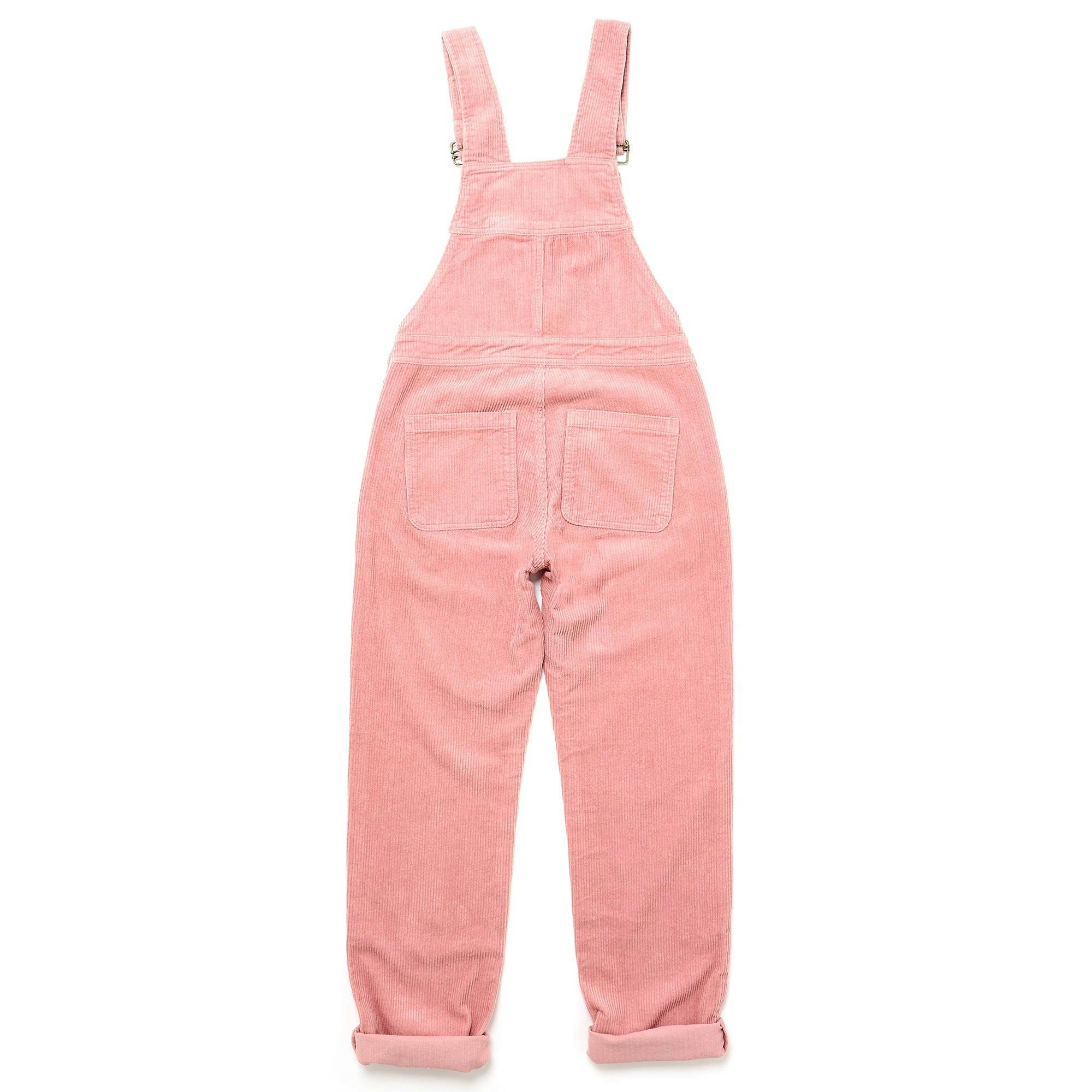 Adult Pink Chunky Cord Overalls