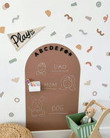 Peel & Stick Fabric Wall Stickers - Abstract Shapes (Earth