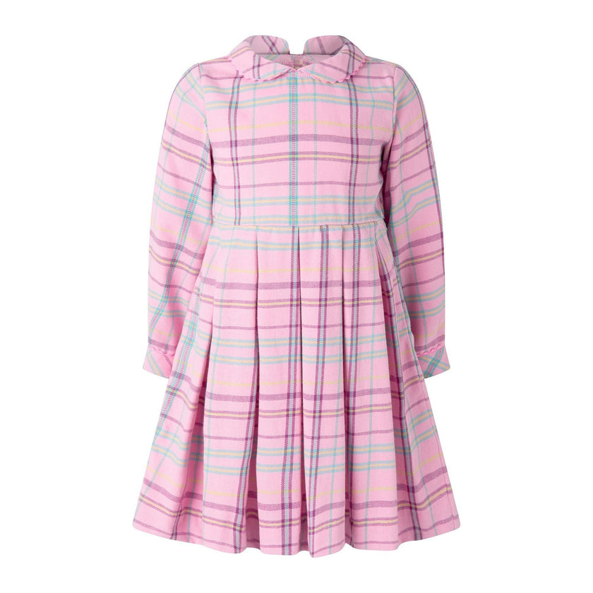 Check Pleated Dress