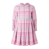 Check Pleated Dress