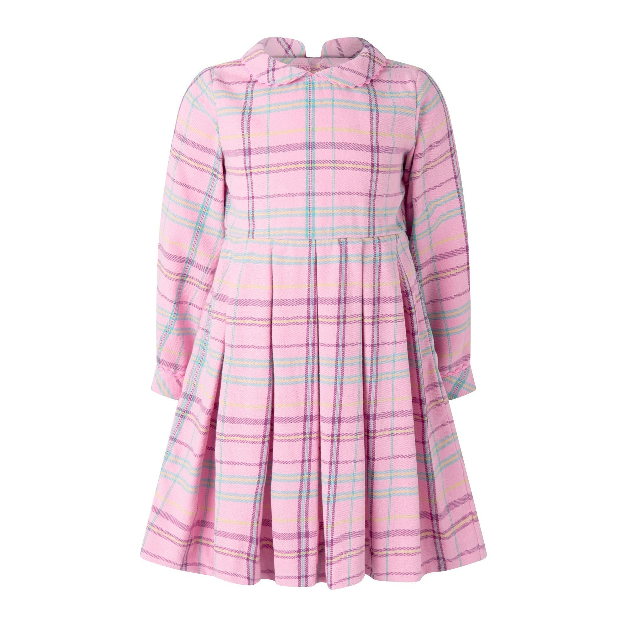 Check Pleated Dress