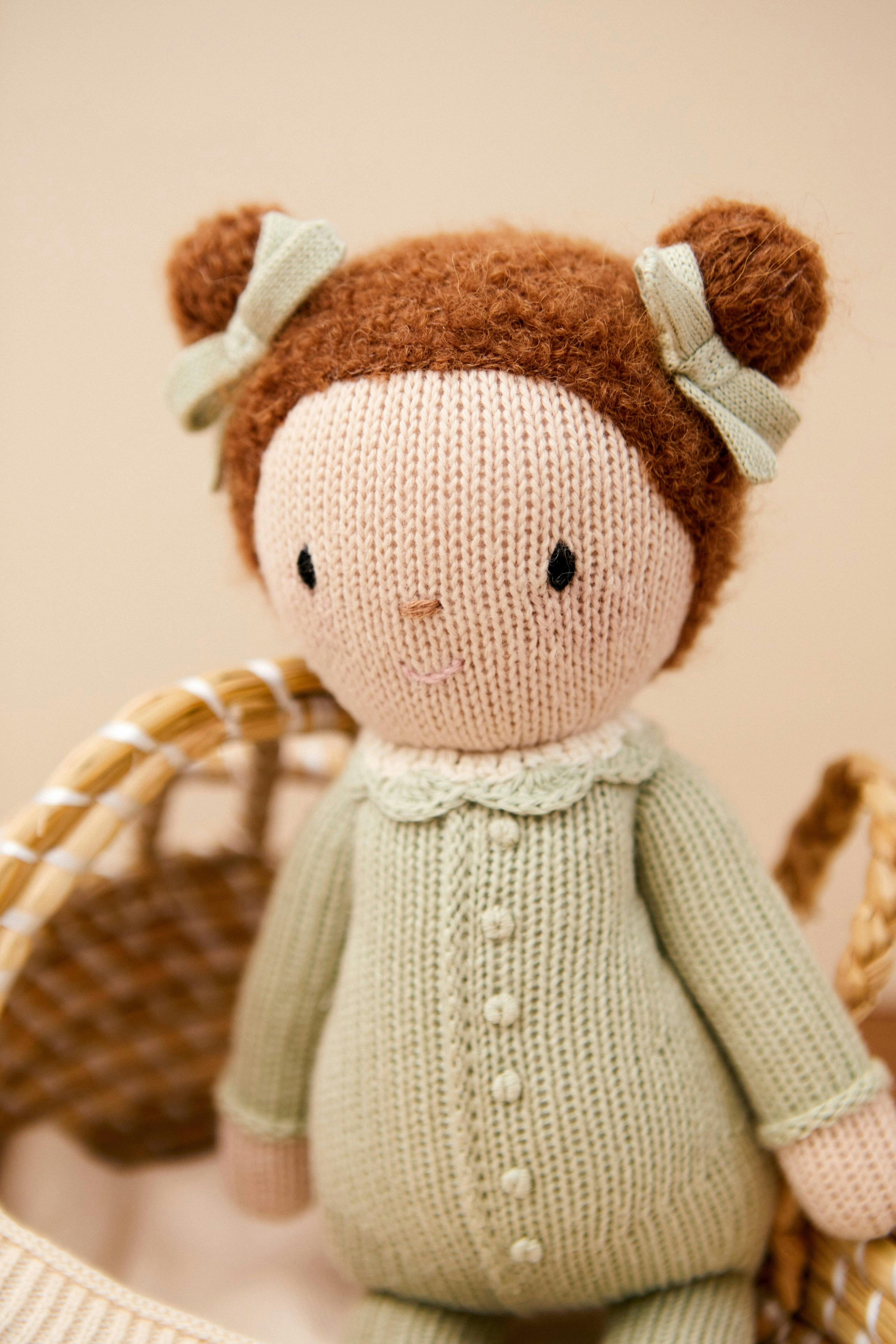 Baby Emily doll light green - 11
