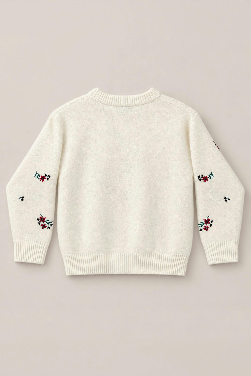 Teen Ellis Sweater in Ivory Jubilant Bloom