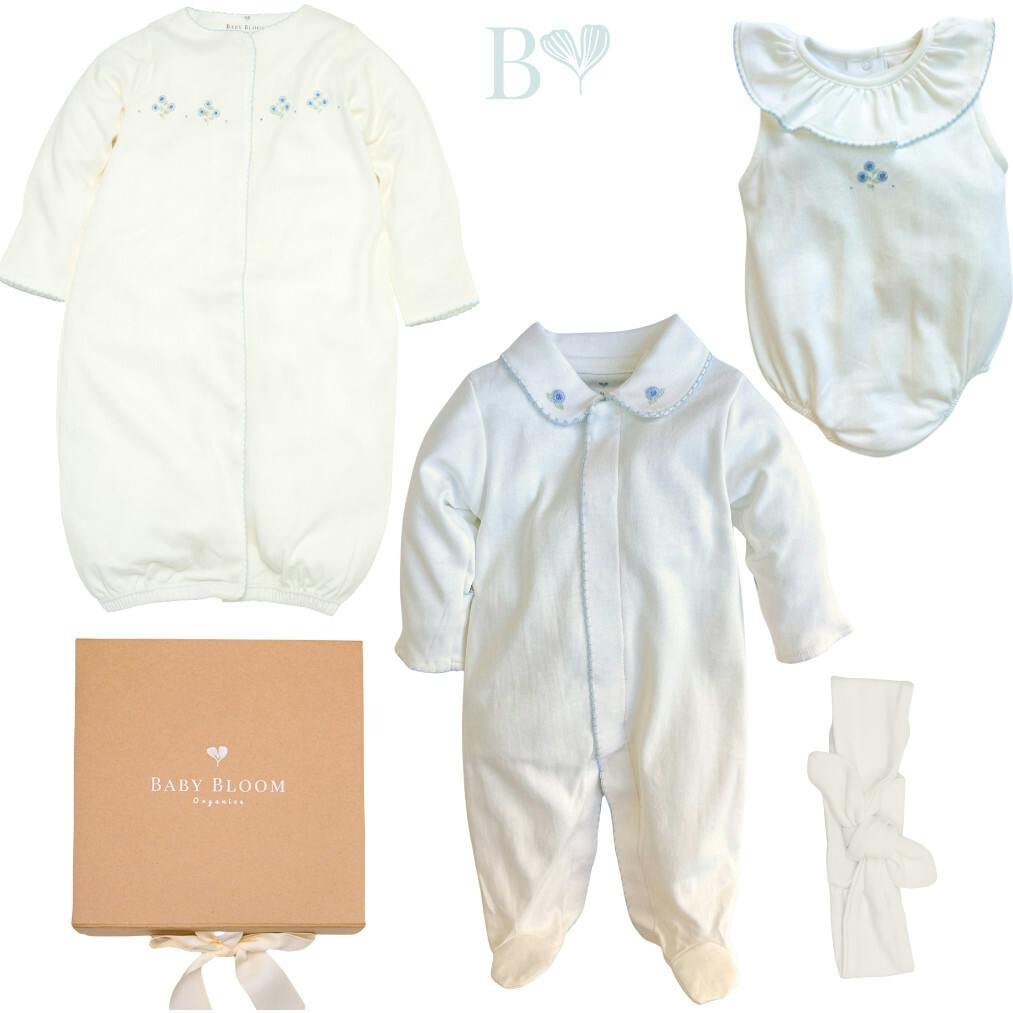 Baby Gil Gift Set Bundle Peonias Blue