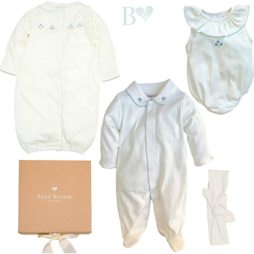 Baby Gil Gift Set Bundle Peonias Blue