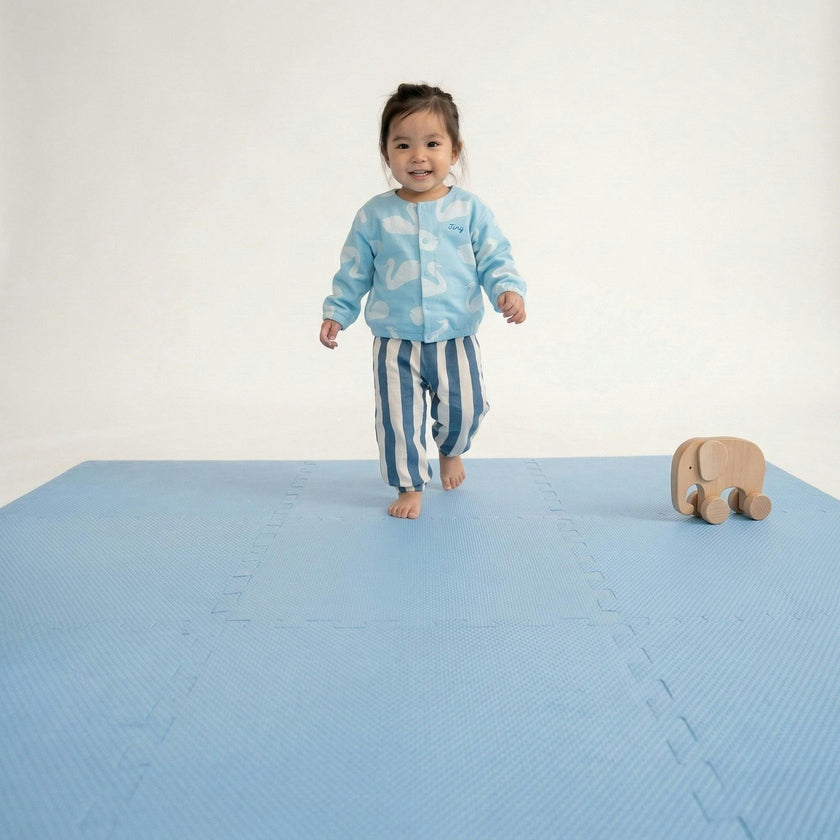 Classic Playmat | Cushioned Foam Puzzle mat for Babies & Toddlers - Slate
