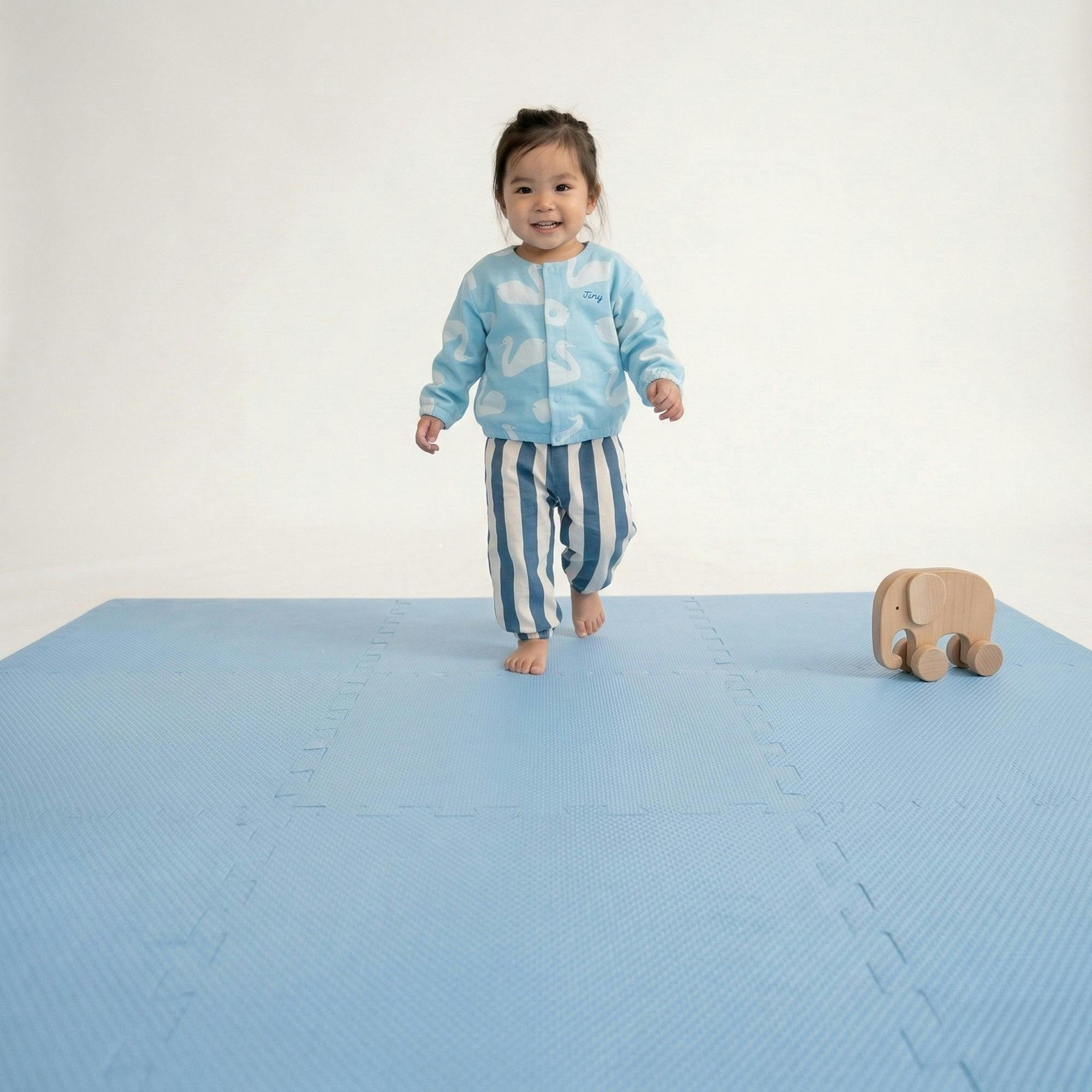 Classic Playmat | Cushioned Foam Puzzle mat for Babies & Toddlers - Slate