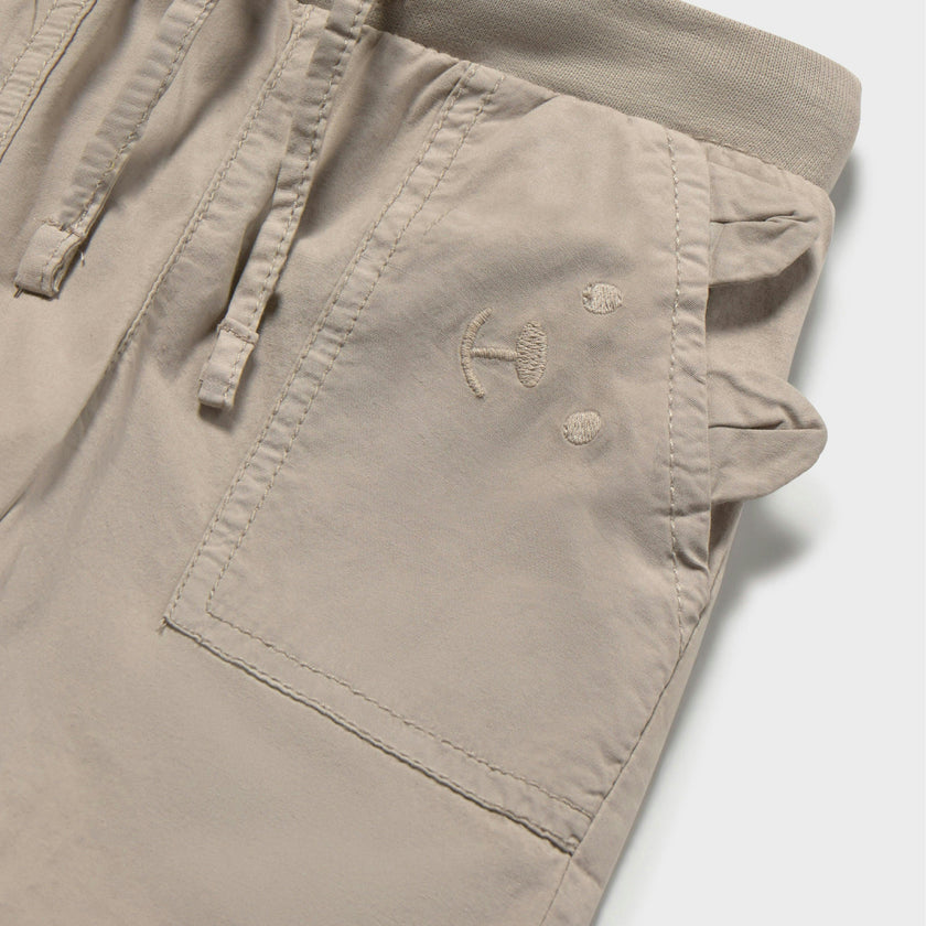 Beige Joggers Baby With Pockets