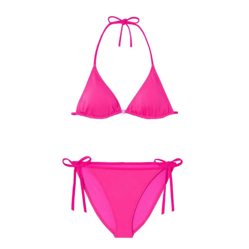 Girls' triangle two-piece swimsuit, fuchsia | BERMUDA 2P