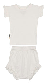 Frilled Sleeve Short Set