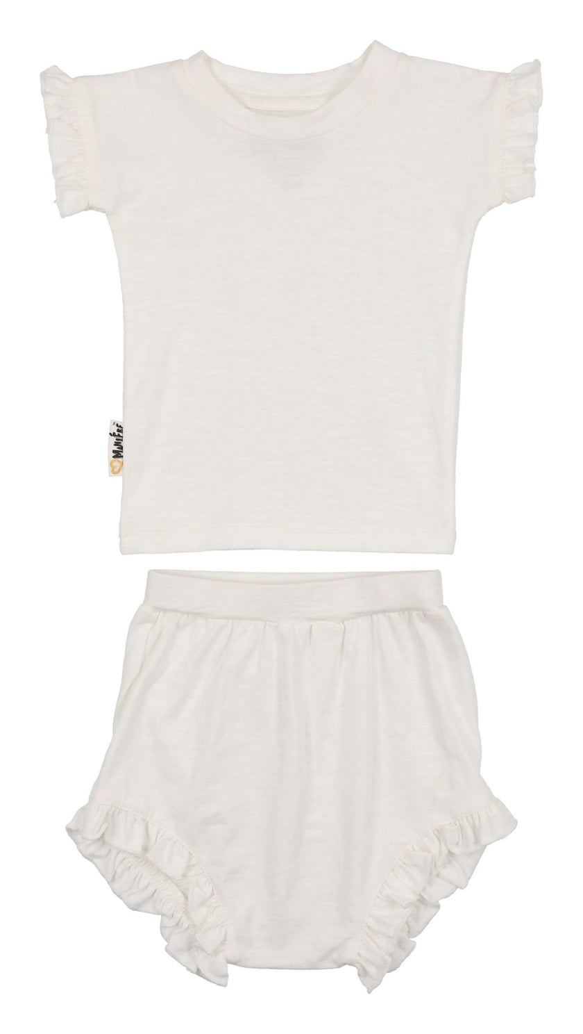 Frilled Sleeve Short Set