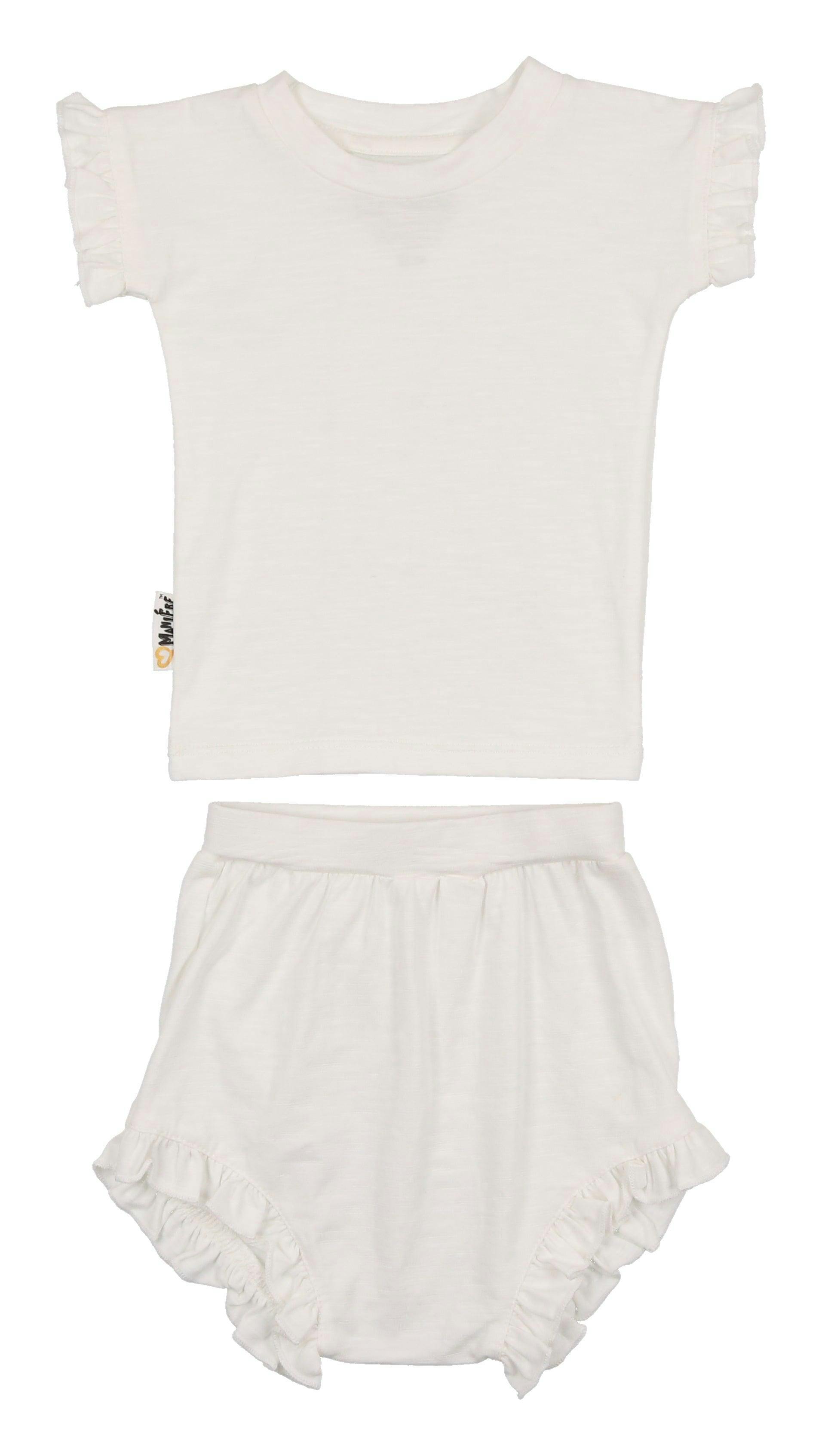 Frilled Sleeve Short Set