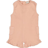 Ruffle Hem Sleeveless Romper