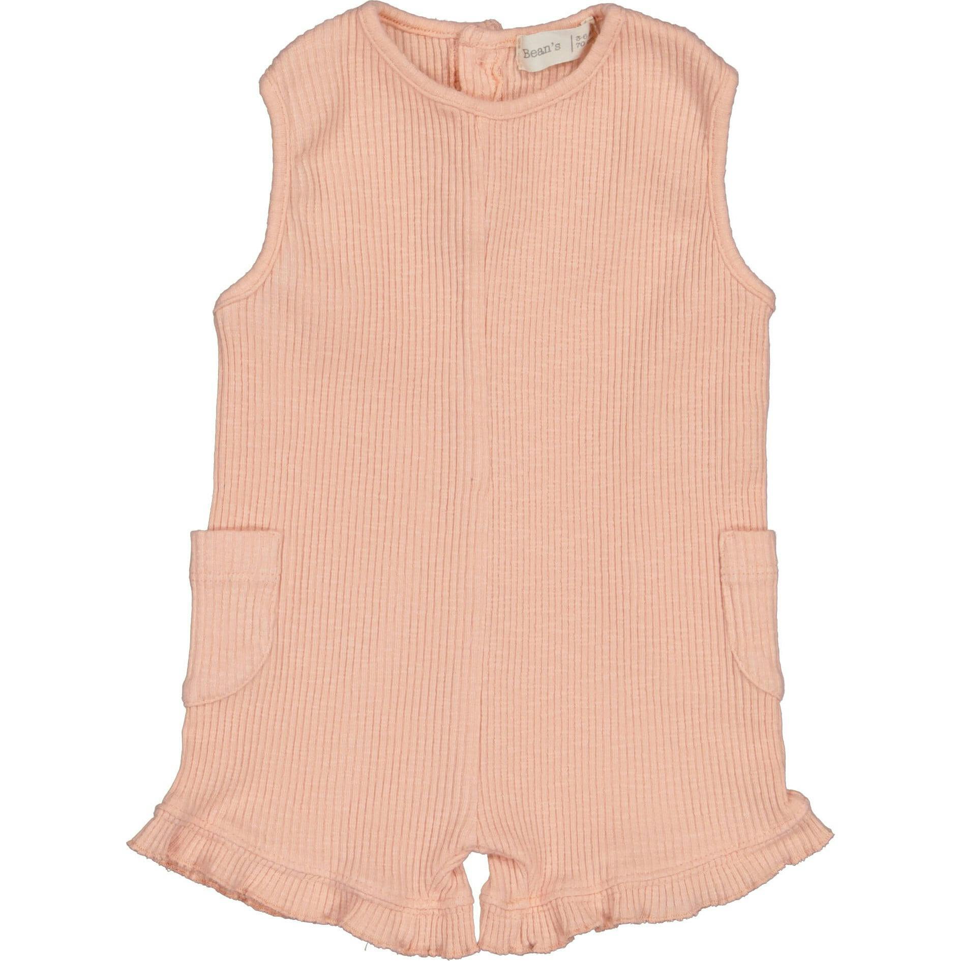 Ruffle Hem Sleeveless Romper