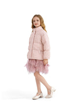 Pink Glitter Puffer Jacket