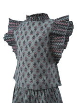 Tittli Top and Skirt Set Mocha Cement