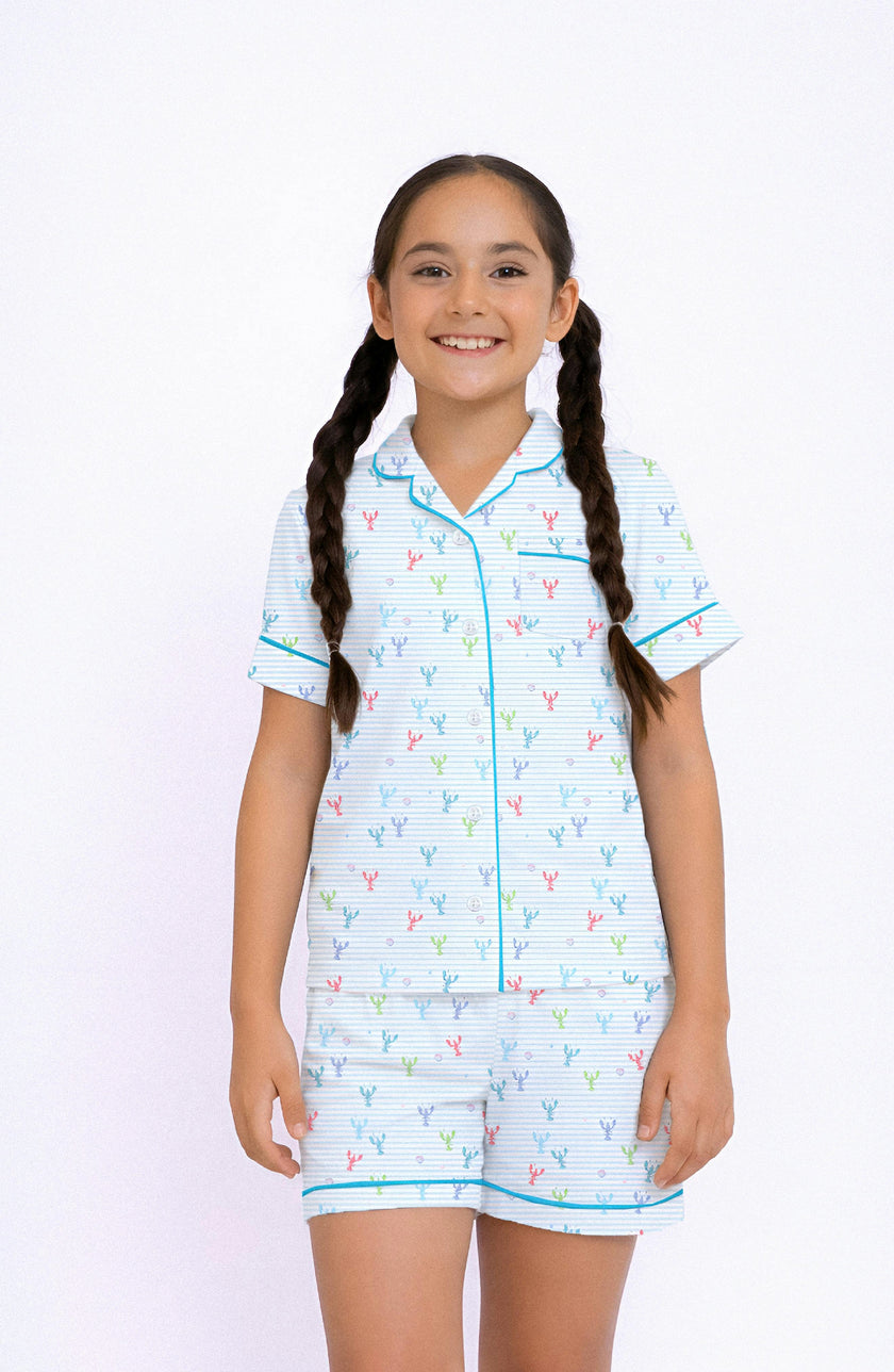Multicolour Lobster Jersey Short Sleeve PJ Set