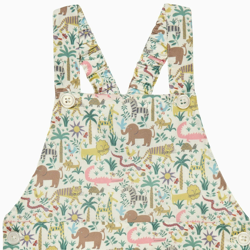 Baby Atticus Bib Shorts in Jungle