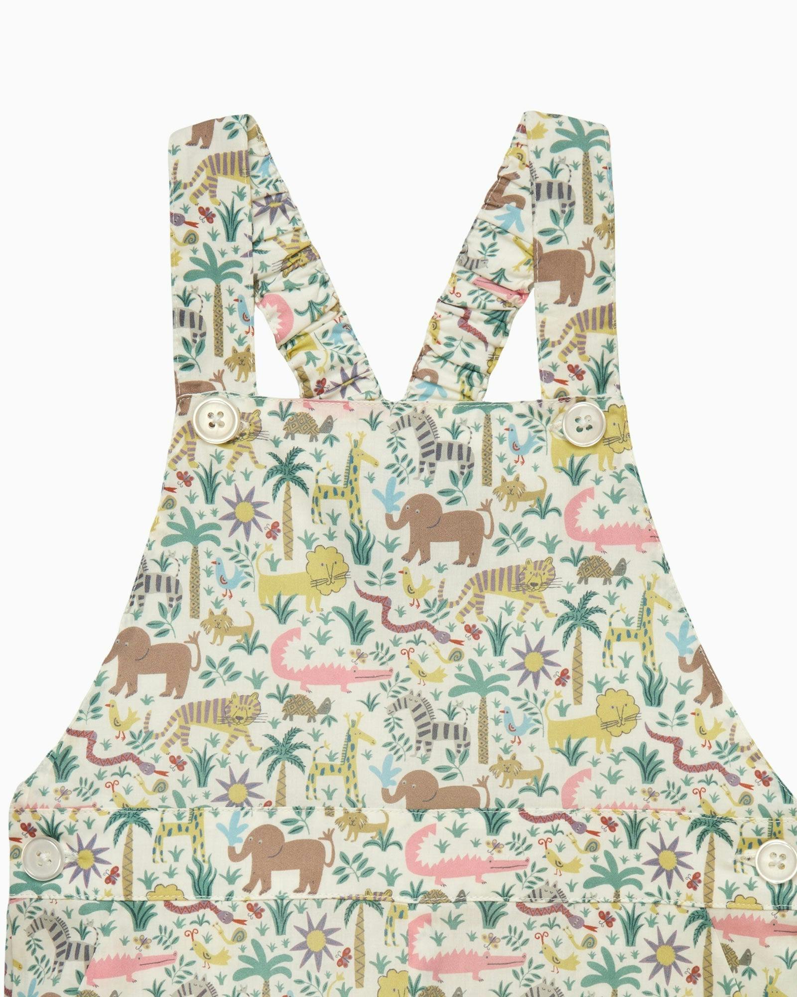 Baby Atticus Bib Shorts in Jungle