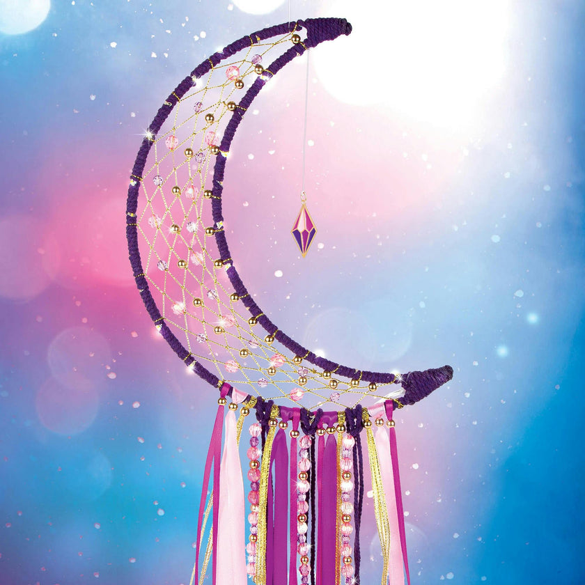 DIY Lunar Dream Catcher With Lights