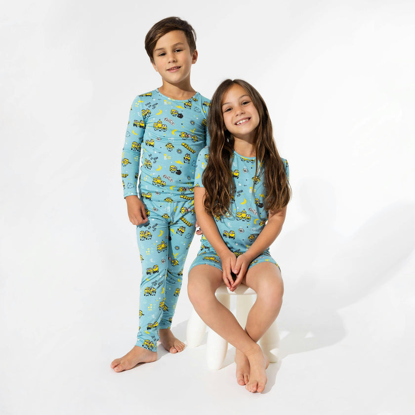 Minions Bello Banana Bamboo Kids Pajama Short Set