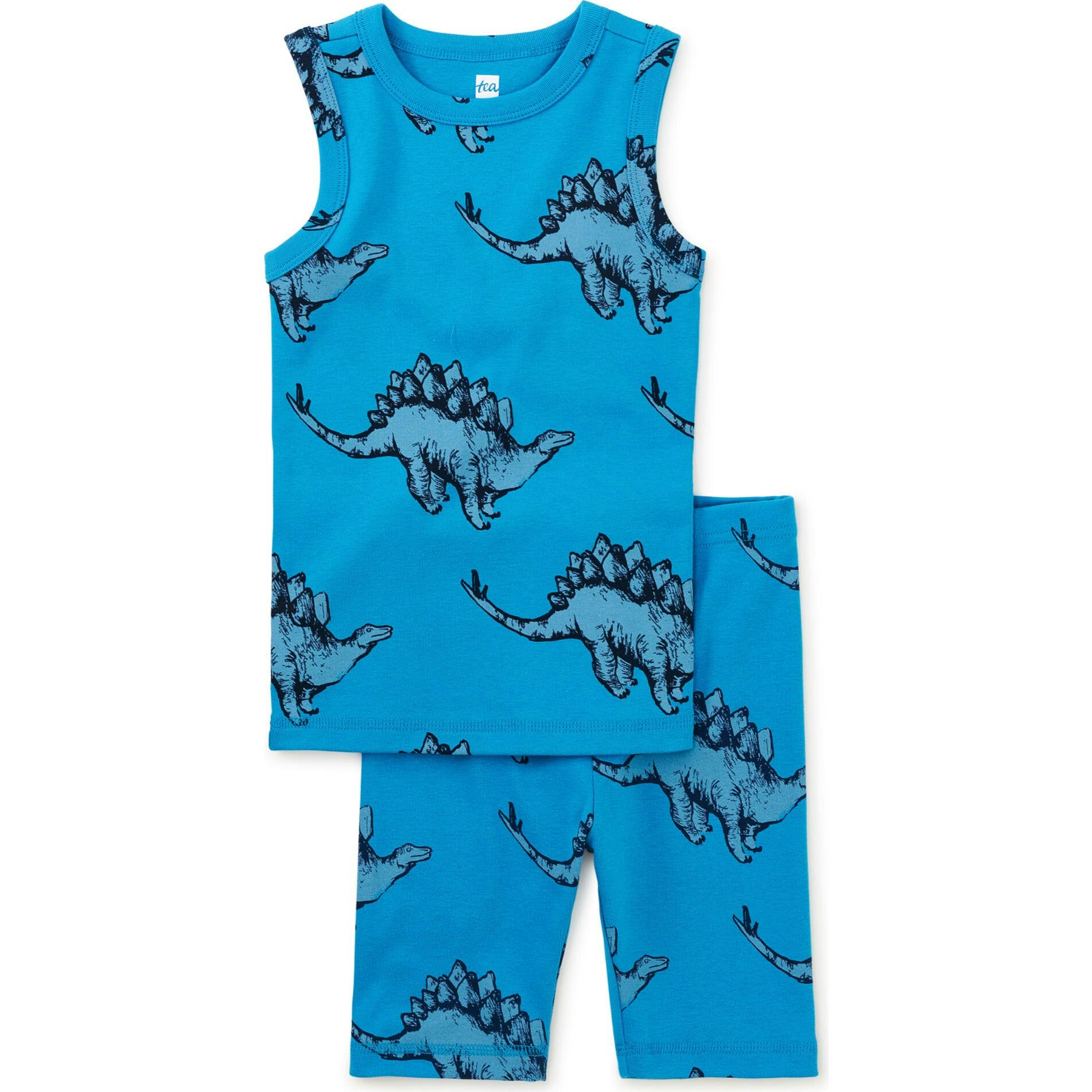 Summer Nights Tank & Above-Knee Short Pajama Set, Blue