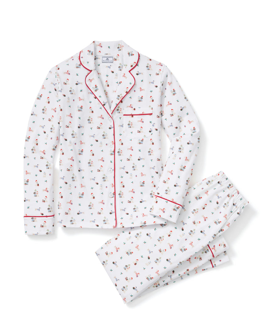 Women's Pima Pajama Set in Woof de Noël