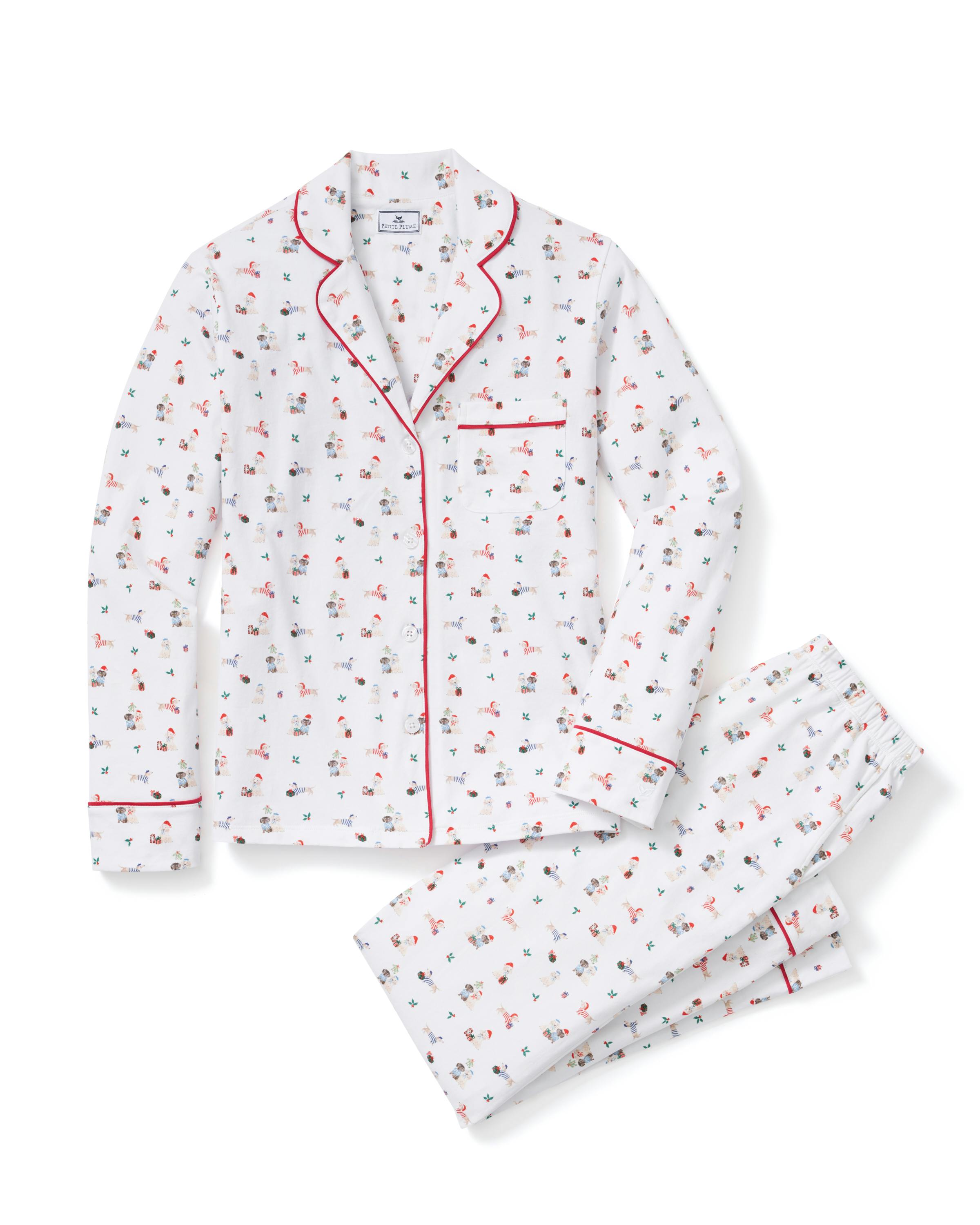 Women's Pima Pajama Set in Woof de Noël