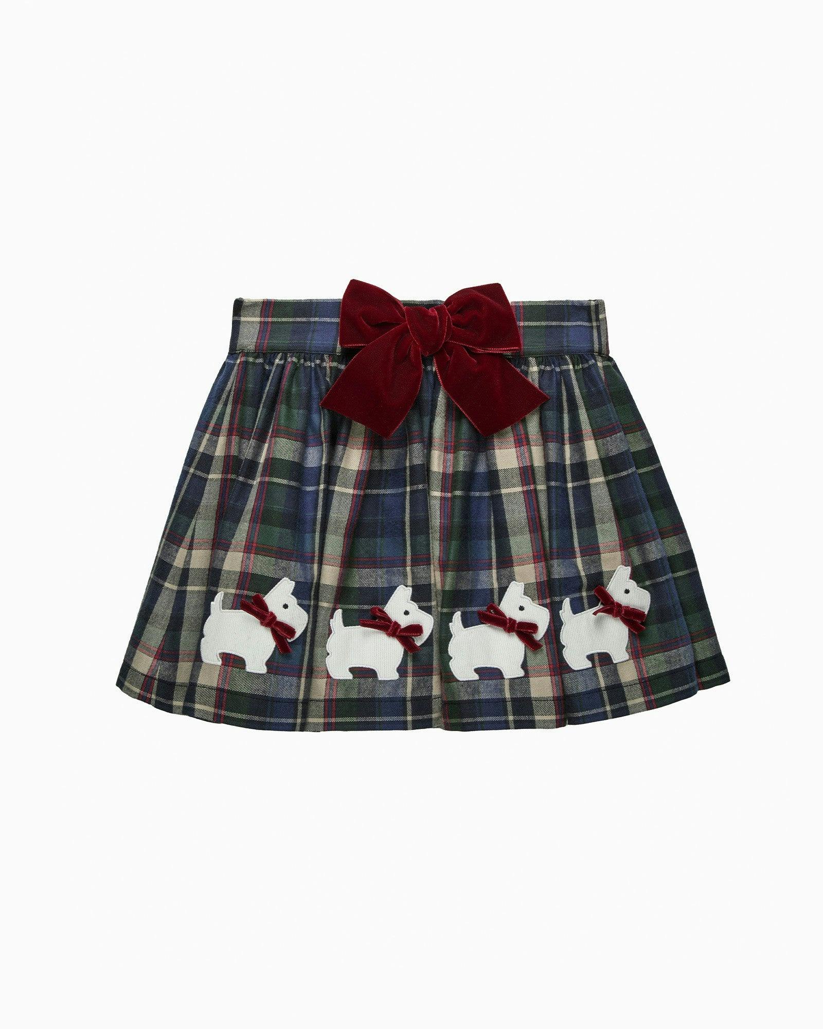 Bonnie Scottie Bow Skirt