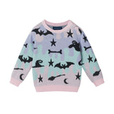 Infant (9-24M) Girls Three-Piece Sweater Set | Ghosts, Bats & Bones