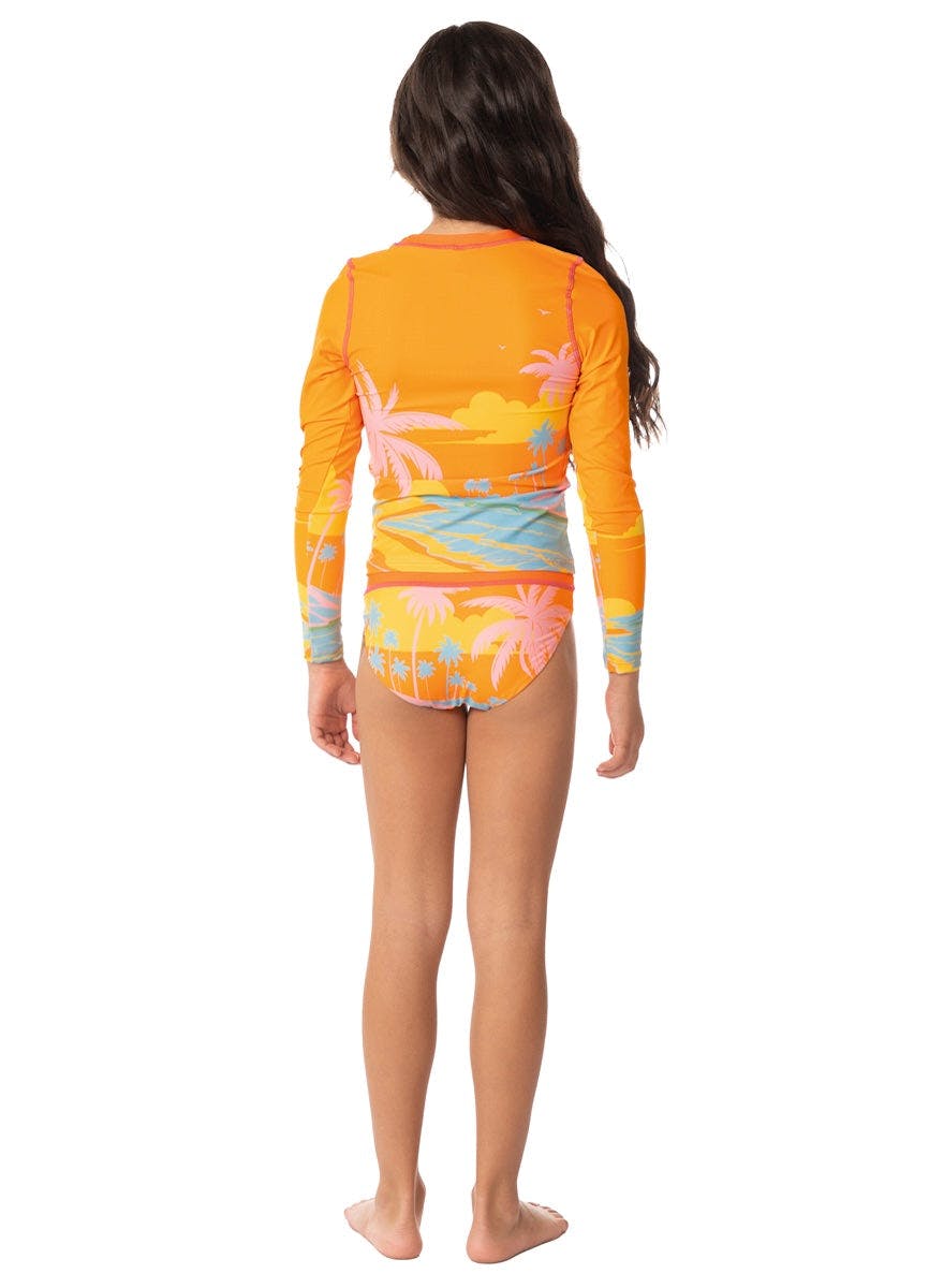 Maaji Sunlit Palms Odyssey Girls Rashguard Set
